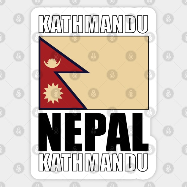 Flag of Nepal Sticker by KewaleeTee